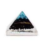 Orgonite Pyramid with Gem Chips and Copper – 25mm