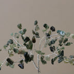 Moss Agate Gemstone Tree with Orgonite Base – 80 Stones