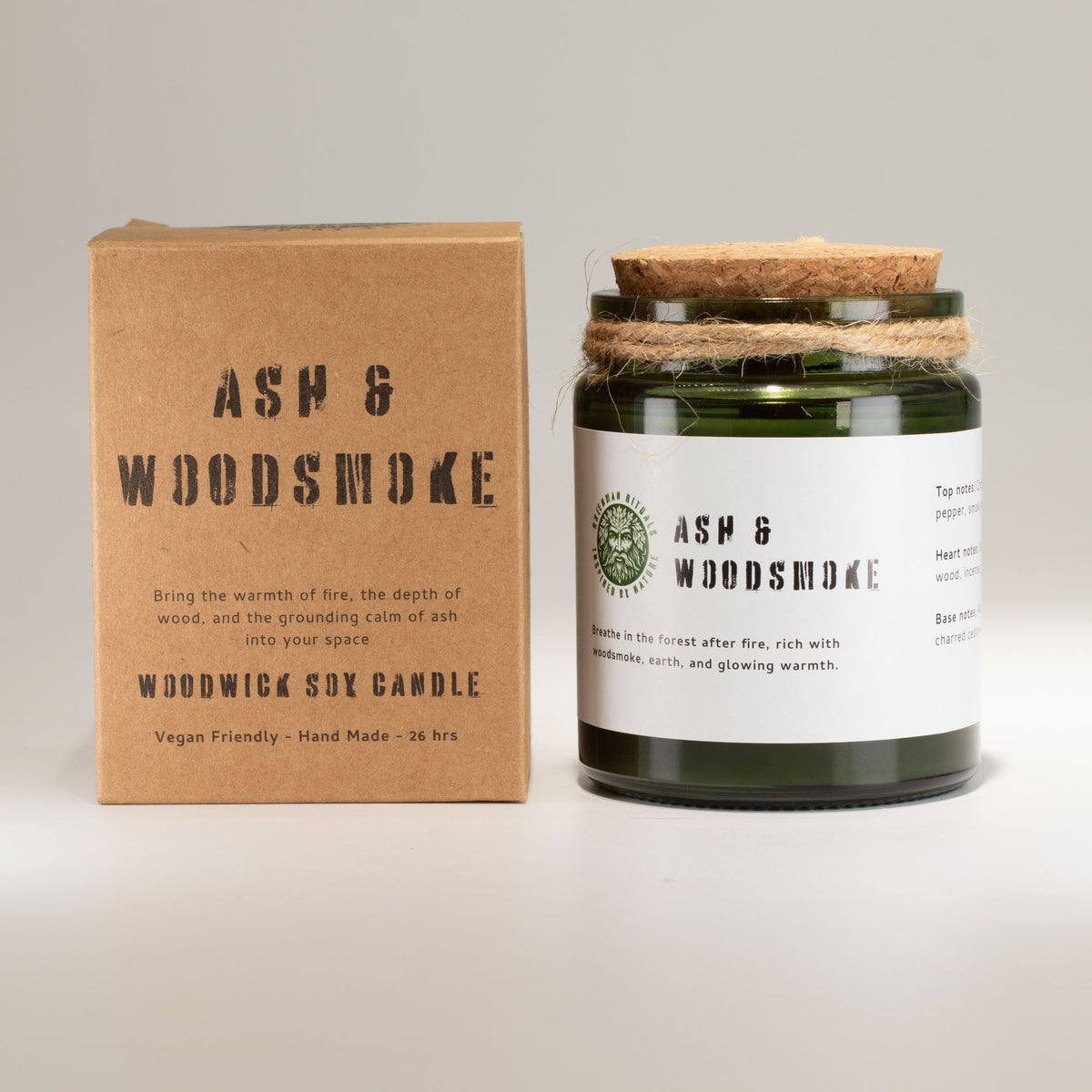 Ash Woodsmoke Woodwick Soy Candle