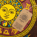 Sun Zodiac Stonewashed Cotton T-Shirt – Brown XL