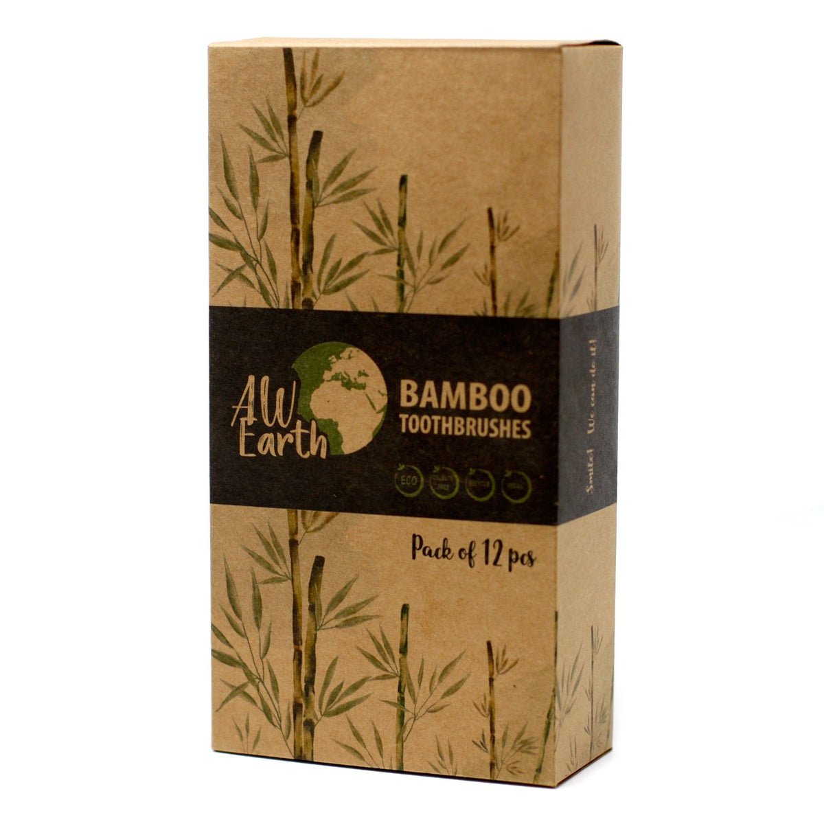 Bamboo Toothbrush with Charcoal Medium-Soft Bristles