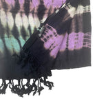 Multicoloured Striped Boho Scarf – 62 × 200cm