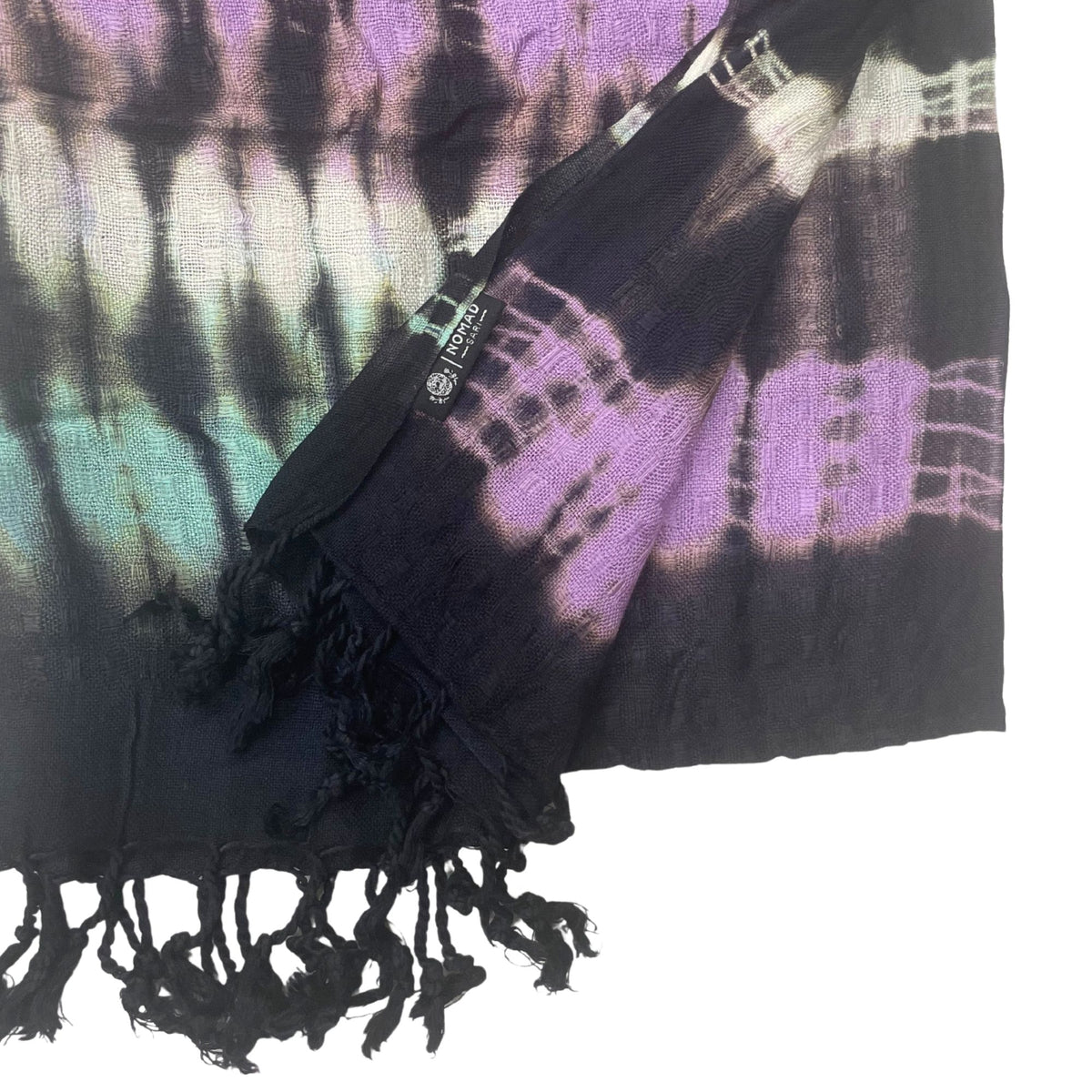Multicoloured Striped Boho Scarf – 62 × 200cm