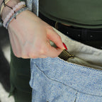 Denim Two-Pocket Bag – Medium