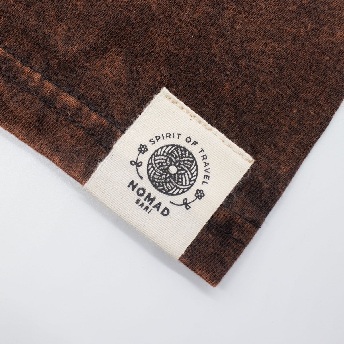 Sun Zodiac Stonewashed Cotton T-Shirt – Brown XL