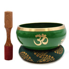 Tree of Life Tibetan Singing Bowl Set – Green, 14cm