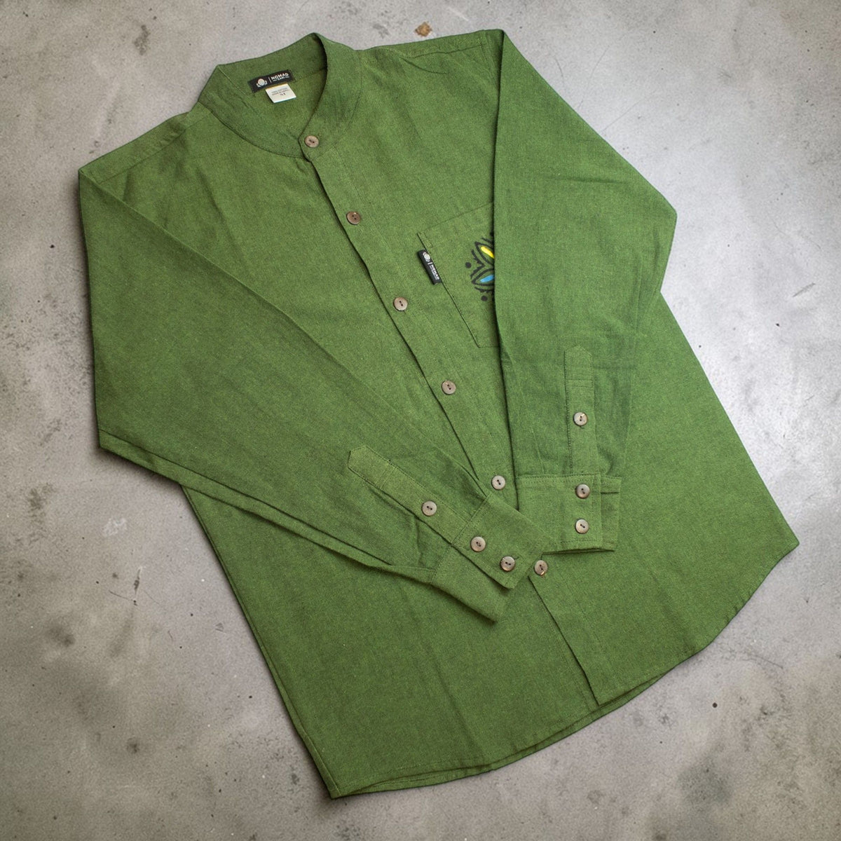 Nomad Sari Kathmandu Shirt – Forest Green, Medium