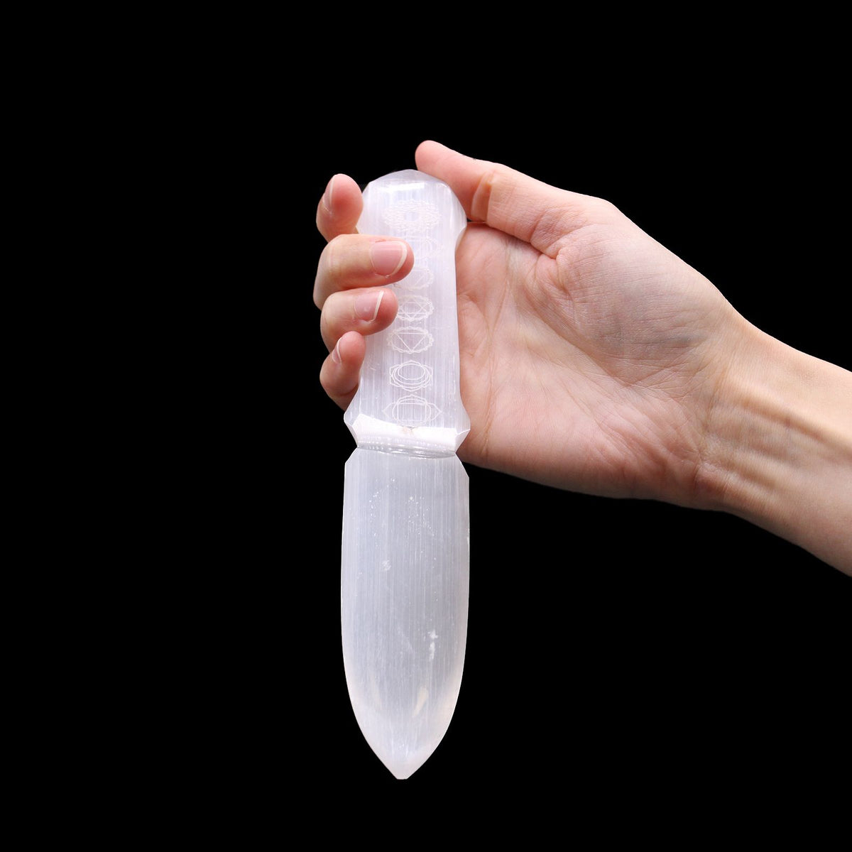 Chakra Selenite Ritual Knife