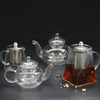 Round Pearl Glass Infuser Teapot – 400ml